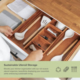 Acacia Utensils & Junk Drawer Organizer (Expands 18.5-33in)