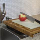 Bamboo Over the Sink Dish Drying Rack