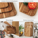 Acacia Cutting Board Set