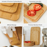 Bamboo Cutting Board Set