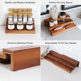 3 Tier Spice Shelf - Acacia