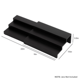 3 Tier Spice Shelf - Black Bamboo
