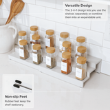 3 Tier Spice Shelf - White Bamboo