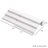 3 Tier Spice Shelf - White Bamboo