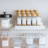 3 Tier Spice Shelf - White Bamboo