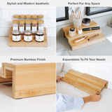 3 Tier Spice Shelf - Bamboo