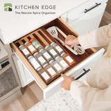 Acacia Spice Drawer Organizer (Expands 10.5 to 18.5 in)
