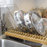 Bamboo Over the Sink Dish Drying Rack