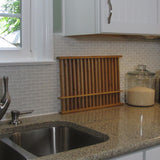 Bamboo Over the Sink Dish Drying Rack
