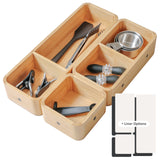 Modular Drawer Containers - Natural Bamboo