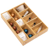 Large Utensils + Tea Bags & Coffee Pods Organizers - Bamboo