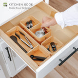 Modular Drawer Containers - Natural Bamboo