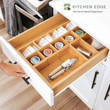 Large Utensils + Tea Bags & Coffee Pods Organizers - Bamboo