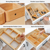 Modular Drawer Containers - Natural Bamboo