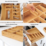 2 Large Utensil Organizers - Bamboo