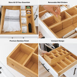 Premium Tea Bags and Coffee Pods Drawer Organizer - Bamboo
