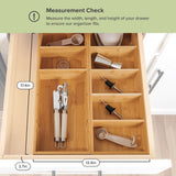 2 Large Utensil Organizers - Bamboo
