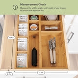 Large Utensils + Tea Bags & Coffee Pods Organizers - Bamboo