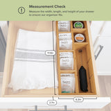 Premium Tea Bags and Coffee Pods Drawer Organizer - Bamboo