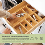2 Large Utensil Organizers - Bamboo