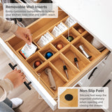 Large Utensils + Tea Bags & Coffee Pods Organizers - Bamboo