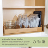 Bamboo Kitchen Towel and Food-Storage Organizer