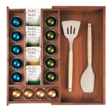 Acacia Tea Bags & Coffee Pods Drawer Organizer