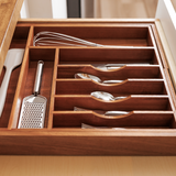 Acacia Drawer Organizer for Silverware & Utensils (Expands 16-28in)